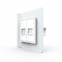Розетка интернет двойная RJ-45 кат.6 Livolo, 1 пост, цвет белый