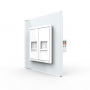 Розетка телефонная RJ-11 кат.3 и интернет RJ-45 кат.6 Livolo, 1 пост, цвет белый
