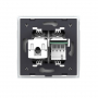 Розетка телефонная RJ-11 кат.3 и интернет RJ-45 кат.6 Livolo, 1 пост, цвет белый
