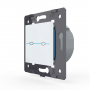 Двухклавишный сенсорный выключатель Livolo Quadro, цвет белый (механизм)