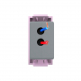 Розетка USB с блоком питания 2.1А 5В Livolo, цвет розовый (механизм)