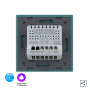 Одноклавишный проходной/перекрестный умный сенсорный выключатель Livolo EC, 1 пост, цвет зеленый