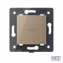 Одноклавишный сенсорный диммер Livolo Quadro версия 2, цвет золотой (механизм)