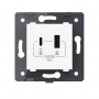 Розетка USB type C+A с блоком питания 36W Livolo, цвет белый (механизм)