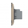 Розетка USB type-C, блоком питания 45W Livolo, 1 пост, цвет золотой
