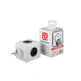 Разветвитель Cube Original 5 Euro 16A RocketSocket, цвет белый-серый