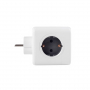 Разветвитель Cube Original 4 Euro 16A, 3 USB 2A+C с блоком 5В/3.0А RocketSocket, цвет белый-серый