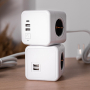 Удлинитель Cube Extended 5 Euro 16A, кабель 1,5м RocketSocket, цвет белый-серый