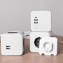 Удлинитель Cube Extended 5 Euro 16A, кабель 1,5м RocketSocket, цвет белый-серый