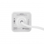 Удлинитель Cube Extended 4 Euro 16A, 2 USB A с блоком 5В/2.1А, кабель 1,5м RocketSocket, цвет белый-серый