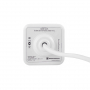 Удлинитель Cube Extended 4 Euro 16A, 3 USB 2A+C с блоком 5В/3.0А, кабель 1,5м RocketSocket, цвет белый-серый