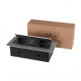 Розетка горизонтальная выдвижная 2 Euro 16A, 2 USB A с блоком 5В/2.1А RocketSocket, проводка, цвет серый