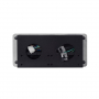 Розетка горизонтальная выдвижная 2 Euro 16A, 2 USB A с блоком 5В/2.1А, 2 RJ45 RocketSocket, проводка, цвет серый