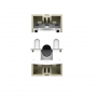 Розетка интернет RJ-45 кат. 6 Livolo, цвет жемчужный (механизм)