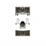 Розетка интернет RJ-45 кат. 6 Livolo, цвет шампань (механизм)