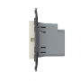 Розетка USB type C+A с блоком питания 36W Livolo, цвет жемчужный (механизм)