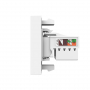 Розетка интернет RJ-45 кат. 6 Livolo, цвет белый (механизм)