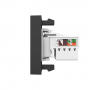 Розетка интернет RJ-45 кат. 6 Livolo, цвет черный (механизм)