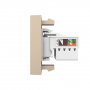Розетка интернет RJ-45 кат. 6 Livolo, цвет золотой (механизм)