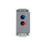 Розетка USB с блоком питания 2.1А 5В Livolo, цвет серый (механизм)